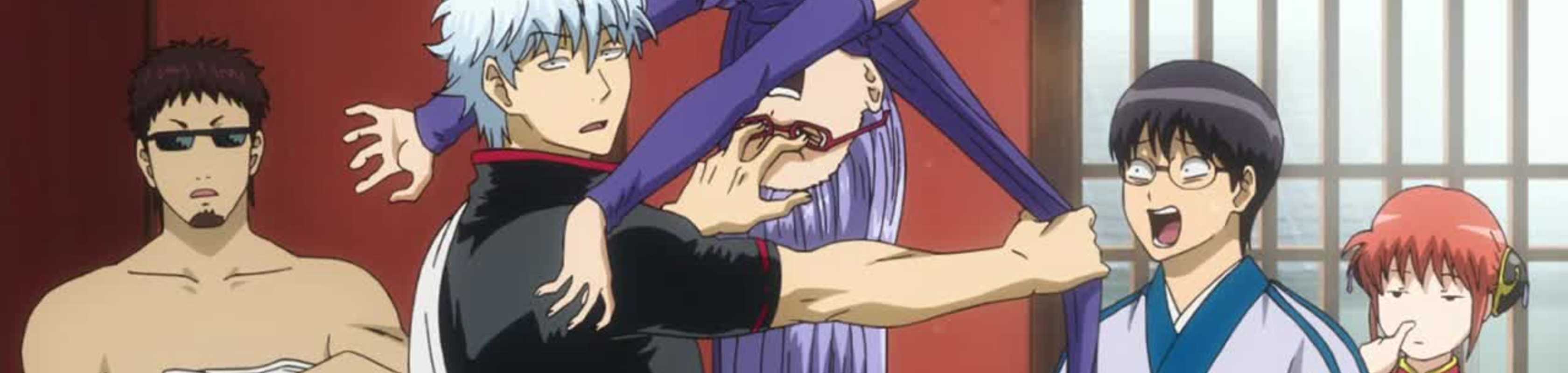 Gintama°: Umai-mono wa Atomawashi ni Suru to Yokodorisareru kara Yappari Saki ni Kue banner