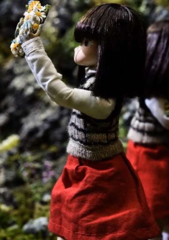 A Branch of a Pine Is Tied Up