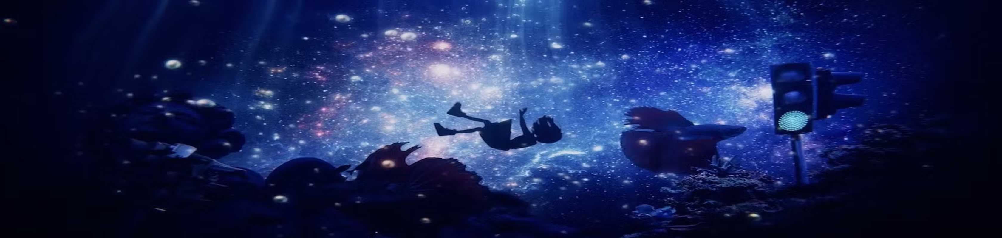 Into the Blue's banner